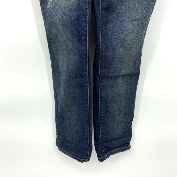 Free People Washed Denim Overalls Skinny Jeans - Picture 8 of 12